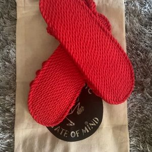 Red sandals